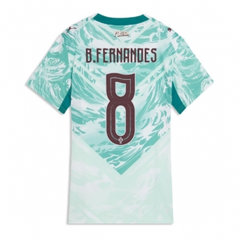 Billige Fotballdrakt Portugal Bruno Fernandes #8 Replika Bortedrakt Dame VM 2026 Kortermet